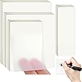 HASTHIP® 400 Sheet Transparent Sticky Notes, Self-Adhesive Clear Sticky Notes Removable See Through Sticky Notes 4 Sizes Sticky Notes for Students School Office Supplies, White
