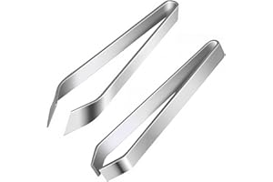 TIRYNS 2 Pièces Pinces Arêtes de Poisson, Pinces à Désarêter Acier Inoxydable Plat et Incliné Professionnelle Pince Arrete Poisson a Epiler pour Chefs Cuisine Retirer les Arêtes et les Écailles