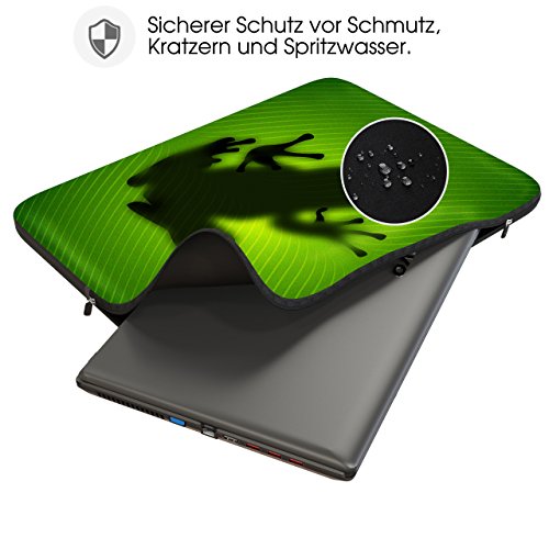 Sidorenko Designer Laptophülle für Laptops mit einer Bildschirmdiagonale von 33-33,8 cm ( 13-13,3 Zoll, MacBook Air, Macbook Pro Retina Display ) neopren max. Geräteabmessungen 32,5 cm x 23 cm - 3