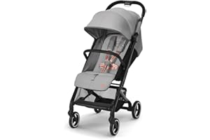 Cybex Gold Kinderwagen Beezy mit One-Pull Harness, Ab Geburt bis ca. 4 Jahre (max. 22 kg), Kompakt und ergonomisch, Lava Grey (Grau)