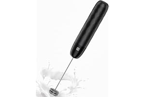 Maestri House Elektryczny spieniacz do mleka z możliwością ponownego ładowania, zdejmowana trzepaczka ze stali nierdzewnej, mikser do napojów, spieniacz, mini mikser do Matcha, Latte, LunaFro Mini