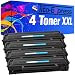 Produktbild PlatinumSerie® 4x Toner XL kompatibel für Samsung MLT-D101S Black ML-2161 ML-2162 SCX-3400 Series SCX-3401 SCX-3405