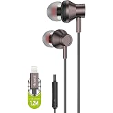 iPhone uyumlu lightning uyumlu &ccedil;ıkış A KALİTE EXTRA BASS METAL MAGNETİK U&Ccedil;LAR STREO HD Y&Uuml;KSEK SES 1,2M mikrofonlu KULAK İ&Ccedil;İ K