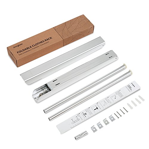Jerrybox Klappbarer Kleiderhaken Garderobenhaken Wand-Kleiderständer Kleiderlüfter Wandgarderobe, Platzsparend, Praktisches Set, Geeignet für Wohnzimmer, Bad, Schlafzimmer, Büro, Silber - 7