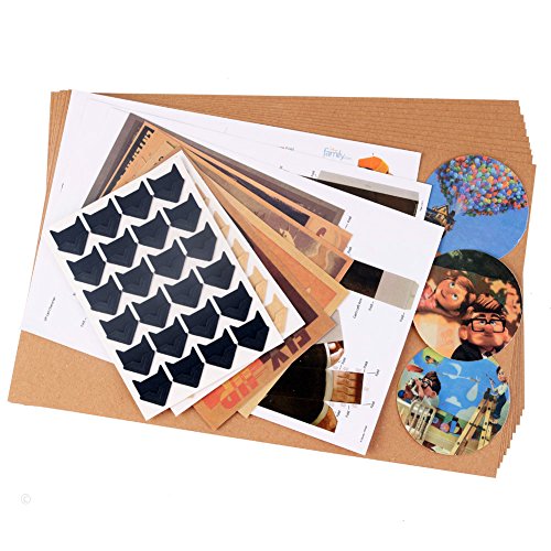   lbum de fotos grande    lbum de recortes para aniversario con el texto   Our adventure book    40 hojas con 10 hojas adicionales de repuesto  5 postales y 2 pegatinas de manualidades para hacer las esquinas de las fotos  29 x 19 cm