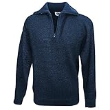 Material: 100 % Baumwolle Commando Industries CI Strapazierfähiger Marine Troyer Seemann Pullover für Sie und Ihn (Navy/50-52(M))