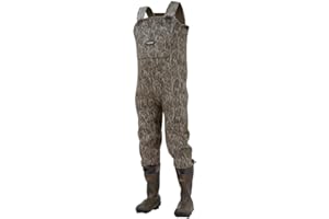 Frogg Toggs AS1310 – 54-M Amphib Camuflaje Botas pie 3,5 mm Neopreno Pecho Wader, tamaño 8, Mossy Oak bottomlands