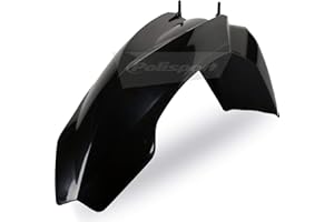 POLISPORT 8561200001 - Parafango anteriore replica OEM realizzato in plastica lucida durevole e resistente compatibile con le moto KTM in colore nero
