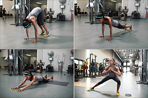 SKLZ SLDS-001 Trainingspad Rutschpad Slidez (2er Pack) gray/yellow - 4