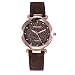 Produktbild Uhren, HUIHUI 1 Pairs Sport Wasserdicht Casual Analoge Quarz Uhr aus Edelstahl - Militär Vintage Armbanduhr für Damen und Herren mit Lederarmband (One Size, E)