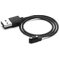 hafiuege Magnetic Smart Watch Charger Cable 2 pin 2.84mm for YAMAY SW023 LETSCOM Willful SW021 SW025 Letsfit ID206 ID205L ID205U ID216 Umidigi Uwatch 3S 3 Fitness Tracker USB Smartwatch Accessories