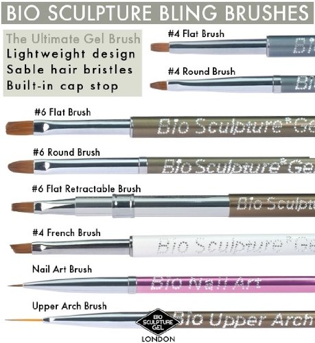BIO SCULPTURE - NEW BLING GEL BRUSH - Size No.4 French