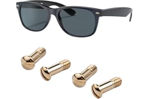 HICYCLE2 Viti di ricambio per kit di riparazione occhiali da sole RB2132 RB4165 RB4371 (set di 4), cacciavite (oro)