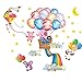 Produktbild WANGZZZ Kindergarten Wanddekoration Kinderzimmer Schlafzimmer Nachttapete Selbstklebende Cartoon Kleintier Ballon Wandaufkleber