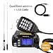 Produktbild Radioddity DB25 Pro PMR Dual Band Quad-standby Mini Mobile Auto LKW Radio, VHF UHF 4 Farbe Display, 25W Fahrzeug Transceiver mit Kabel & CD + 50W High Gain Quad Band Antenne