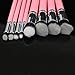 Annengjin®8PCS Makeup Brushes Professional Cosmetics Make up Brush Set Eyeshadow Eyebrow Cosmetics Tools Kit (Pink handle+ Silver tube)