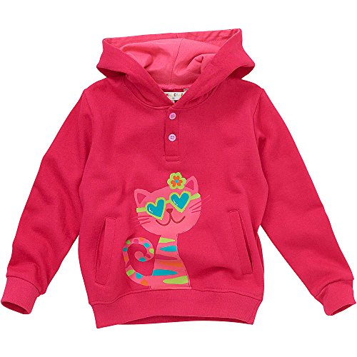 Animal Crazy Girls Cute Cat Long Sleeved Hoody - Pink - 18/23 Months