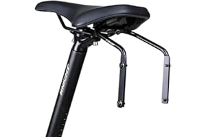 Rarapop Bike Saddle Bag Stabilizer Mount, 2 Bottle Cage Mounting Hole, Bicycle Seat Post Double Water Bottle Holder for Outdoor Cycling