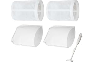 DianSung 2 Vorfilter + 2 Filter für Makita CL100 /CL106 /CL180 /DCL180/ CL140 /CL070 Staubsauger zubehör, Vorfilterteil 451208-3, Filterteil 443060-3