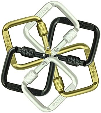 10pcs Outdoor Carabiner Key Chain Mountaineering Hook Backpack Buckle