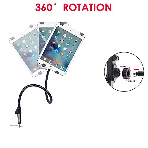 Tablet Halterung , Ipad halterung 360 Grad Desktop-Ständer Drehbar Flexibel Winkel verstellbar universal Tablet schwanenhals halterung für iPad/iPad Mini/iPad 2/3/4/iPad Air/Air 2/pro Samsung Tab(7-10 inches)-1 pcs 2 in 1 Eingabestift Stylus - 4