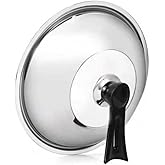 Busstier Dikey Tasarım Tencere Kapağı Kolu, Siyah Metal, Isıya Dayanıklı ve Ergonomik Tasarım, Kolay Montaj, Dayanıklı ve Şık