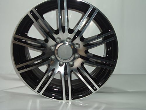 Four 15"x6.5 Shift Shadow Black & Polished Alloy Wheels Fitment Offset 38 8stud 4x100 & 4x108