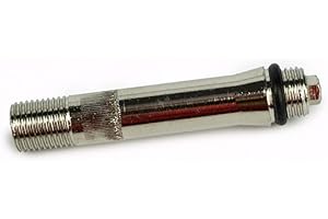 MATTHIES OptiVent Ersatz-Adapter für versteckte unsichtbare Ventile 8,3mm und 11,3mm - Verlängerung in 45mm - Silber