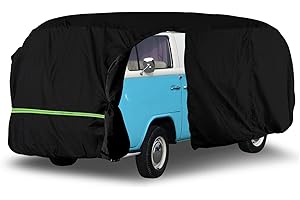 SOEKODU Vollständige Autoabdeckung Ersatz für VW Type 2 T1 T2 T3 1950-1992, 300D Wetterfest UV-beständig Autoabdeckung Vollständiger Garagenersatz Ersatz für VW Bus Westfalia Camper