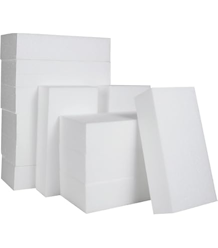 Cure Dent Bois Lealoo Cylindre En Polystyru00e8ne Diam. 20 X Haut. 20 Cm, Colonne En Styropor Blanc Pour Pru00e9sentoir, De Densitu00e9 Pro, 28 Kg/ M3 Polystyrène Extrudé