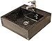 Produktbild UneSalleDeBain VAPOSSCU40NG Résicub Aufsatzwaschbecken, quadratisch, für Badezimmermöbel, 40 x 40 cm, Granit