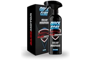 BASS MOTOR BassMotor Tratamiento Hidrofóbico Cristales Coche y Carrocería, Capa Hidrofóbica Repelente de Agua, Anti-lluvia para Coche y Moto - Quick Coat 500 ml