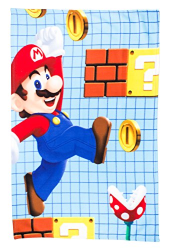 Nintendo Mario "Maker" Fleece Decke – Großer Print