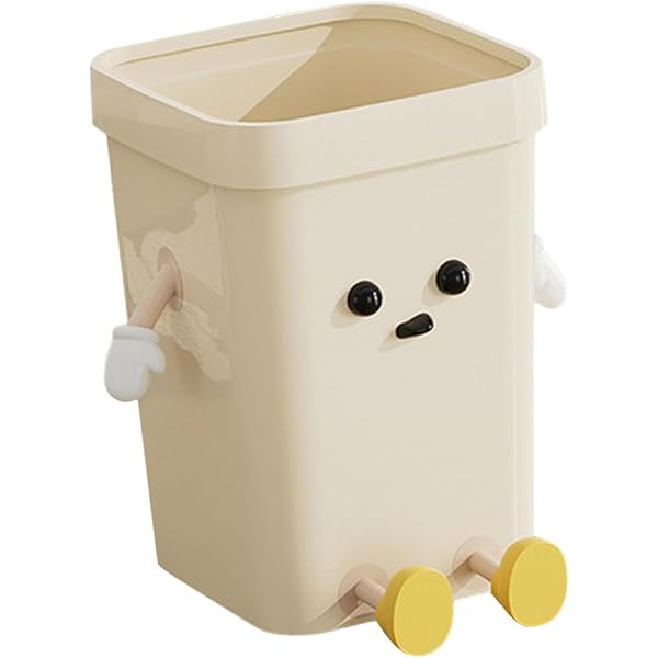 BNF Creative Trash Can Cartoon Rubbish Container for Living Room