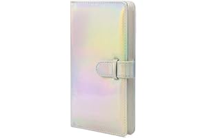 BERFEA Album fotografico con 96 tasche compatibile con Fujifilm Instax Mini 12 11 9 8 8+ 25 7s 50 90 Polaroid Snap/Zip/Z2300/PIC-300, HP Pignone, Kodak Mini fotocamera 3 pollici pellicola (argento)