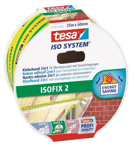 tesa Klebeband für Dampfbremsfolie, ISOFIX