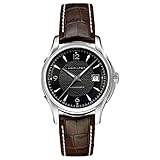 Hamilton Herren-Armbanduhr XL Analog Automatik Leder H32515535