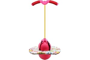 TQUEG POGO Ball ist geeignet für Kinder und Erwachsene Tragfähigkeit: 100KG ausgeglichen und koordiniert Bouncing Pop Ball Cool Challenge Kinderspielzeug Herausforderung Geschenk (Pink(Mit Handlauf))
