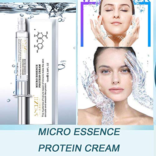 Preisvergleich Produktbild DingLong Essenz-Creme - 10ml Silk Protein Hyaluronsäure flüssige Hautpflege feuchtigkeitsspendende Anti-Falten-Anti-Aging-Kollagen (Klar)