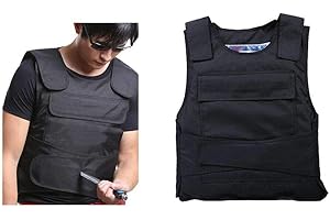 Aohuada Security Stichschutzweste，Wachschutz Polizei Metallgewebe Ballistische Tactical Weste Draussen Schutzweste Paintball Airsoft Für Outdoor Aktivitäten