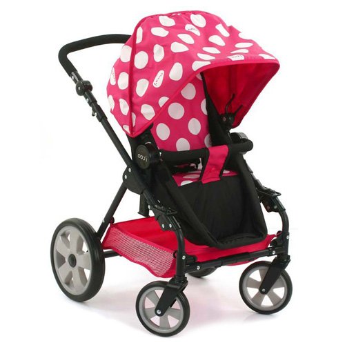 Preisvergleich Produktbild Hauck D88844 i’coo Puppenwagen-Spielset Grow with me, Dotty Pink