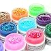 Coscelia Color Solid Pure Glitter UV Gel Set Builder Solid Nail Art Decoration (18 Colors)