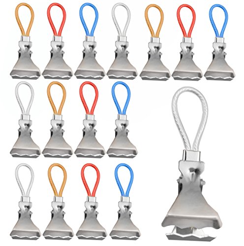 16 Stück Handtuch Clips Handtücher Geschirrtücher aufhängen Handtuchclips Clips