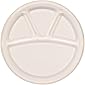 ECOWARE:100% Natural, Biodegradable, Compostable, Ecofriendly, Safe & Hygienic Disposable 12 inch 4-Compartment Round…