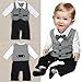 Etosell Newborn Infant Boys BowTie Jumpsuit Clothes Gentleman Pant Suit One-piece 0-18M (90/6-12Months)