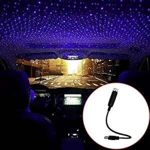 AutoBizarre Car Interior Blue Star Roof Projector Ambient Light/USB Laser Projection Interior Decoration Light - Universal For All Cars