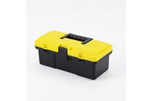 Toolbox Portable Multi-Functional Oversized Storage Box Durable Heavy-Duty Plastic Construction for Indoor and Outdoor Use Reinforced, Space-Saving Capacity Compact Weatherproof