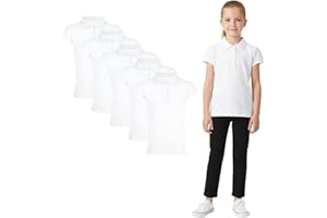 A2Z 4 Kids Girls Plain Polo Shirts Summer Tank Top and Tees New Casual Fashion Soft Feel School T Shirts Gifts for Childrens Age 3-13 Years