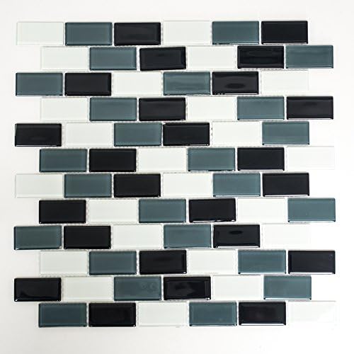 Tiles mosaic tile bathroom kitchen glass Mix 4 mm Grey # 066