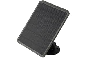 Folgtek Solarpanel Wildkamera Solarladergrät 5200 mAh/3,7V, Unterstützt 6V/9V/12V Ausgang, 1,7/2,1mm DC-Steckverbinder für Wildkamera Batterie und andere Kleine Gräte